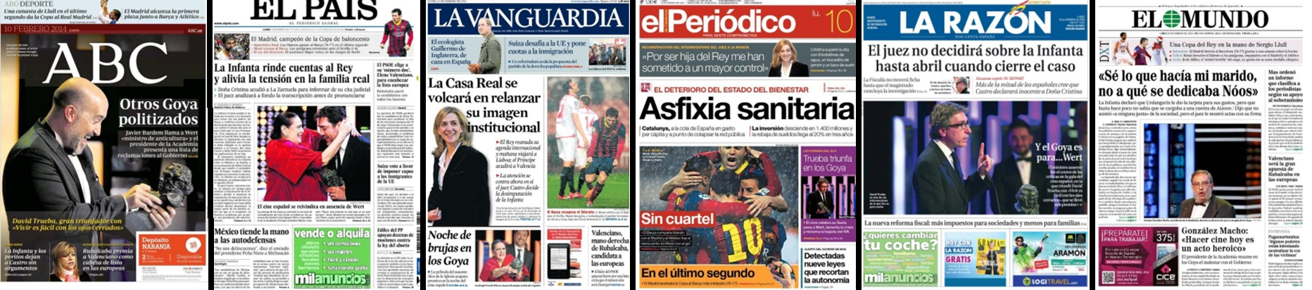 Captures de les portades de 2014