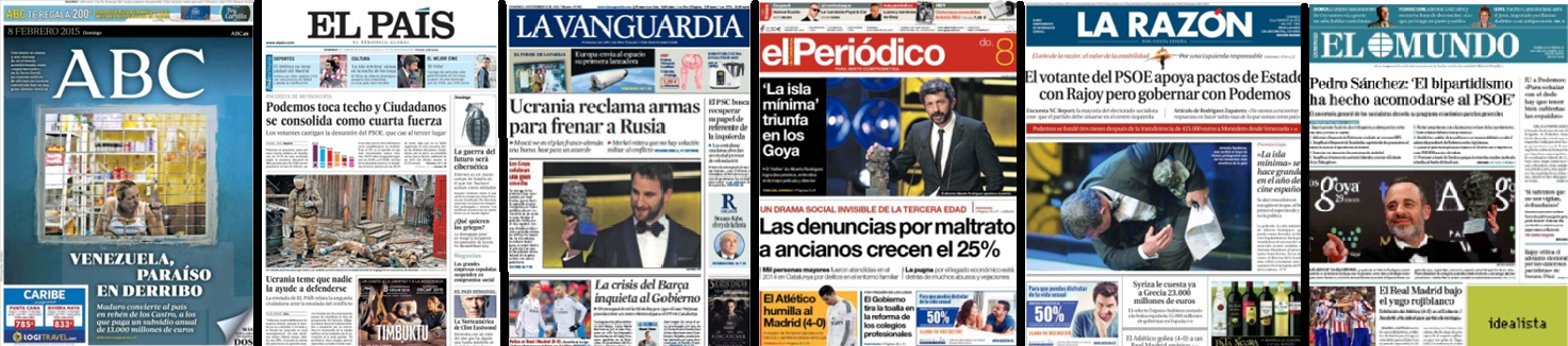 Captures de les portades de 2015