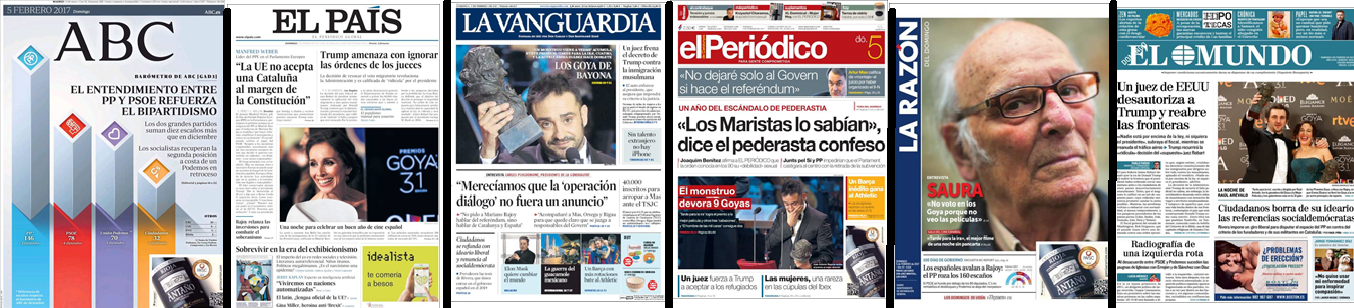 Captures de les portades de 2017