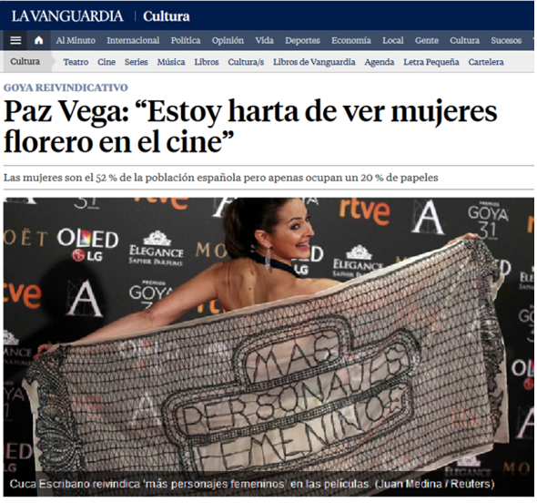 Captura de pantalla de La Vanguardia